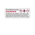 Nevs GHS Label - 10% Buffered Formalin Danger 1-1/8" x 3" GHS-0012